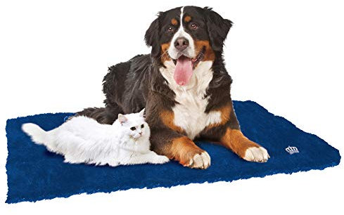 Croci Tappetino Auto-Riscaldante per Cani e Gatti, Tappeto termico isolante senza elettricità, Blu, 48x38 cm