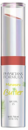 Physicians Formula Spf 15 Murumuru Butter Lip Cream, Brazilian Sunset, 1 Tube