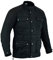Texpeed Gewachste Baumwolle Motorradjacke herren mit protektoren - Motorrad Biker Wasserdicht Jacke Mit Rüstung (EN 1621-1) Schwarz - 4XL