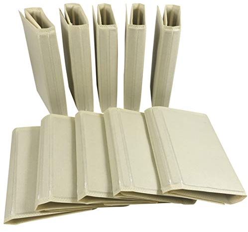 Coralpearl Dossier de Vêtements Flipfold, Planche Pliante de T-Shirt de Blanchisserie, Économiseur D'espace de Voyage Pliable Beige pour Chemisier en Jean pour Enfant Adulte Lot de 10 (Hommes)