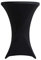 ele ELEOPTION Stehtischhusse 2er Pack Stretchhussen,Tischhusse Stehtische Hussen Dekoration für Cocktail Party Hochzeit Bankett (80 X 110 cm, Schwarz)