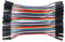Fivekim 40 Stück Kabel M-F, M-M, F-F Jumper Breadboard Wire Band GPIO bunt für Bastelset