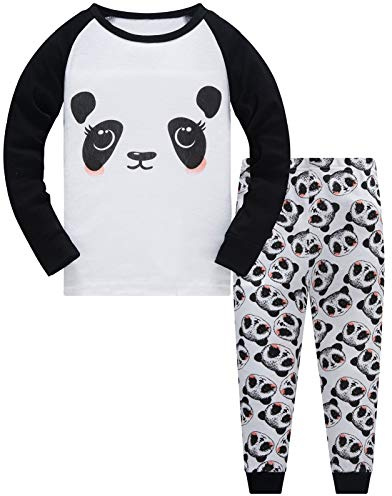 Pigiama Ragazza Unicorno Sirena 100% Cotone Lungo Biancheria da Notte Vestiti Bambina Invernale Due Pezzi Impostato Natale Regalo per Bambini 1-12 Anni