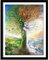 jiuyaomai Puzzle 1000 Teile/Abstrakte Vier Jahreszeiten Baum/Puzzle für die Familie, pädagogische Puzzles für Kinder Kinder dekorative Gemälde/50x75cm