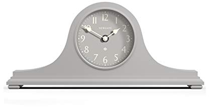 NEWGATE® Time Machine kaminuhr | Klassisches Napoleon Hut Design | Mantelgrau | Römische ziffern | Traditioneller Stil für Schreibtisch, tischplatte, Regal oder nachttisch