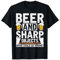 Funny Drunk Wood Chopper Drinking Beer Axe Drunk Lumberjack T-Shirt