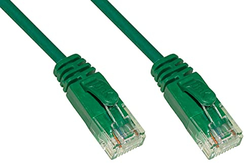 LINK LK6U050VS Netzwerkkabel CAT 6 Nicht abgeschirmt UTP Farbe Grün Halogen MT 5 Slim