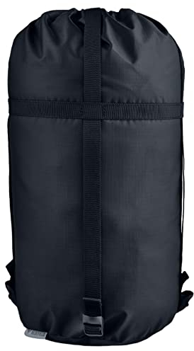 TRIWONDER Kompressionssack Wasserabweisend und Ultraleichte, Schlafsack Aufbewahrungstasche mit Staubklappe für Schlafsack Rucksackreisen, Wandern, Camping, Reisen (XL, Schwarz)