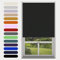 Caecus Black Blackout Roller Blinds Made To Measure Window Blinds Easy Fit Child Safe Thermal Properties Home Office Fitting Included Up To 120cm Width x Up To 160cm Drop