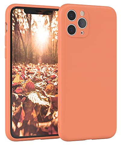 EAZY CASE - Silikonhülle für iPhone 11 Pro Hülle Silikon Case Orange weich stoßfeste Handyhülle iPhone 11 Pro Schutzhülle mit Kameraschutz Dünn Premium Schutz Cover TPU Phone Bumper in Orange