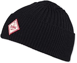 Djinns Mütze Basic Beanie Merino FINE Rib Black Schwarz, Size:OneSize