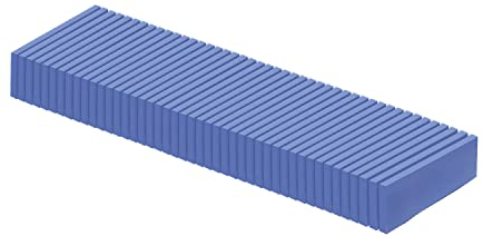 ADWITS Lot de 55 Coussinets en Silicone conducteur Thermique 20x67x3,0mm avec conductivité Thermique 6,0 W/(m⋅K), Doux et Simple à appliquer pour Le Refroidissement du chipset SSD CPU GPU LED - Bleu