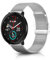 ToVioc 20mm Armband Kompatibel mit Polar Ignite 3/2/1/3 Titanium, Mesh Gewebte Edelstahl Metall Ersatz, Uhrenarmband Ersatzband für Polar Pacer/Unite - Silber