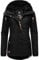 Ragwear Damen warme Winterjacke kurz mit Kapuze Monade Intl Black22 Gr. L