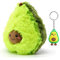 Soma Plüsch-Kissen Avocado Sofa-Rückenkissen Rund Lebensmittel Spielzeug Kuschel-Tier Plüsch-Tier Toy Früchte grün (Avocado 50 cm)+ GRATIS Schlüsselanhänger
