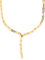 THIORA 'Island Links' Y-Kette Gold Damen | Statement Halskette Edelstahl 18kt Gold Variable Länge