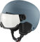 ALPINA ARBER Visor Q-LITE - Hochwertiger & Leichter Skihelm Mit Kontrastverstärkendem Visier Für Erwachsene, Dirt-Blue matt, 58-62 cm
