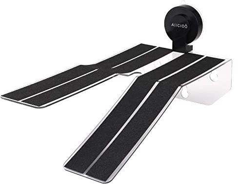 AIICIOO Acryl 3 in 1 Schildkröten-Dock mit Rampe & Tauchplattform, Deluxe Schildkröten-Plattform Rampe für Schildkröte Ruhen Klettern Tauchen mit Saugnapf (12.8×6.7×5.9)