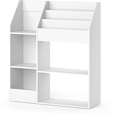 Vicco bibliothèque Enfant Luigi, Blanc, 100.4 x 114.2 cm sans boîtes Pliantes