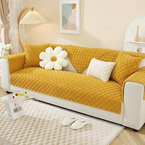WYJHNLBEDC Sofa/Couch überzug L Form, Sofabezug L/U Form, Sofa überwurfdecke, Bequeme Plush Couchbezug für Sofa 3/2/1 Sitzer/Ecksofa/XXL, Sofaschutz Hund Kratzschutz Katze