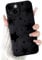 NITITOP Compatible for iPhone 13 Case Cute Cool Star Black Design for Girls Women Soft TPU Shockproof Protective Girly for iPhone 13-Black Star