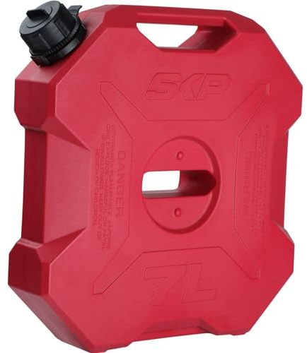 Kapmore Grand seau à essence pour voitures : bidon de carburant en plastique réutilisable de 1,85 gallon, conçu pour un usage professionnel