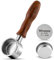 Siebträger ohne Boden, 51 mm, 2 Ohren, passend für Delonghi ECP3420/EC155/BCO430/EC260, Espresso-Zubehör mit Edelstahl, Massivholz und Puck-Sieb