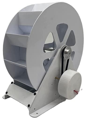 ZHPPED 50W 100W Hydro Generator Wasserrad Hydroelektrischer Generator Langsame Disc Stromerzeugung Landschaftsdekoration Outdoor,100W