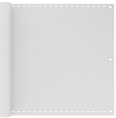 ShCuShan Toldo para balcón HDPE Blanco 90x300 cm Cortina De Exterior Impermeable Toldo Lateral