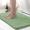 wyewye Tapis de bain en microfibre, super épais, super absorbant, 50 x 80 cm, vert clair