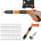 Manual Mini Nail Gun Kit, 4 Gears Adjustable Wall Fastening Tool, Air Nailer for Ceiling, Low Noise Wire Hider (1 Cordless Gun + 100 Nails)