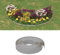 ShGaxin Rasenkanten 2 STK. Grau 10 m 10 cm Polyethylen, Beetumrandung, Rasen Rakel, Rasenabgrenzung, Lawn Egde, Rasenkantenband