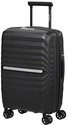Samsonite Neo Flux - Spinner S Slim, Main Extensible, 55 cm, 39/45 L, Noir (Noir)