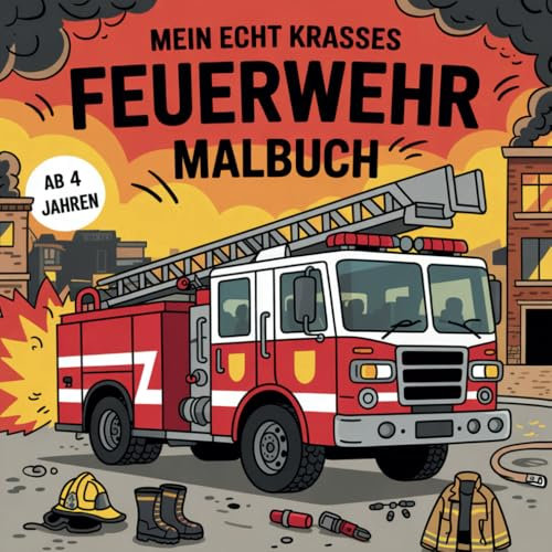 Mein echt krasses Feuerwehr Malbuch