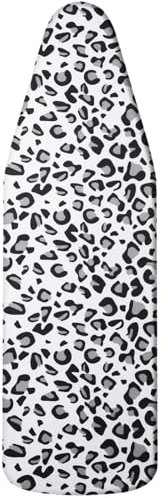 Yizunnu Ironing Board Cover 140x50cm,Ironing Board Thick Padding,Drawstring Tightening,Adjustable Fastener,Easy Fit and Scorch Resistant Printed(Leopard)