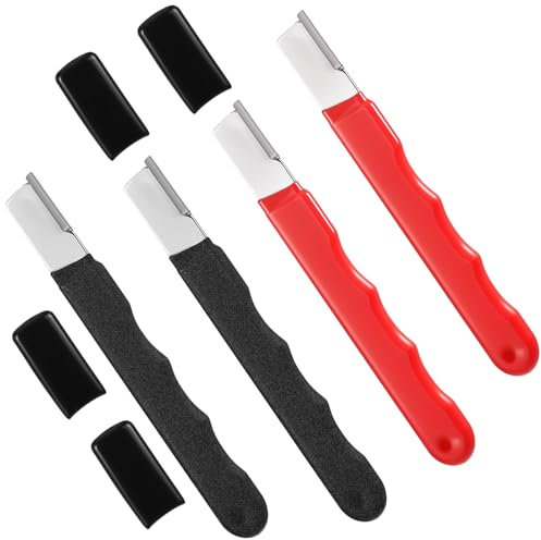 4pcs Garden Tool Sharpener, Pocket Blade Sharpener, Multipurpose Pocket Knife Sharpeners, Garden Shears Sharpeners for Hatchets Scissors Sickle Fence Shears