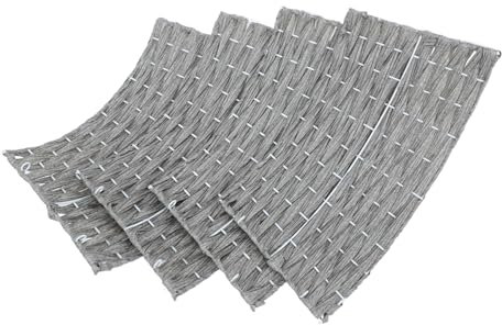 HOLIDYOYO Weihnachtsbaumrock Baumwolle Handgefertigt Baumdekoration Für Wohnräume Und Garten Groß Grau