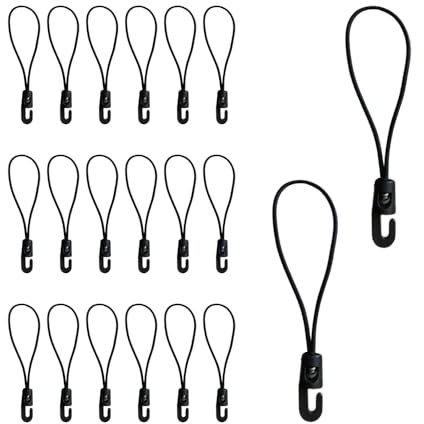 YZROHYI 20 PCS Petit Tendeurs Elastique avec Crochets,Tendeur Elastique pour Bache Remorque,Tendeur Baches Bulle Piscine,Tendeurs Elastiques Trampoline,Fixation de Bâches Bateau pour Tentes, Filet