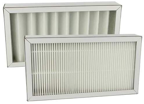 vhbw Filterset Ersatz für Pluggit APFG4F7-190 für Lüftungsgerät | Luftfilter G4 / F7 (2 Stück), Weiß