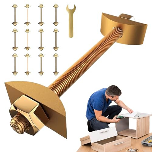 Duroecsain Zählerschrauben,M8x100mm Verbindungsschrauben Set | 12x Schrauben-Set Mit Muttern, Metallverbindungen Und Zugbolzen Für Bettgestell Und Tischgestell