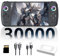 M27 Console Portatile Console di gioco portatile 31000+ Giochi,30+ Emulatori,Sistema EmuELEC,1024*600P Schermo IPS da 7 pollici console di videogiochi retrò,30+ Lingua,3000mAh,Plug and Play (128G)