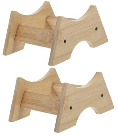 ULDIGI 2pcs Wood Drink Dispenser Stand with Stable Support for Water Buckets and Beverage Jugs Elegant Smooth-surface Pitcher Holder Rack for Kitchen Bar Counter Display