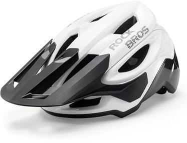 ROCKBROS Mountain Bike Helmet Lightweight - MTB Hybrid Bicycle Helmet with Adjustable Sun Visor EPS Impact Protection Ultra-lightweight Breathable for Downhill Mountain Gravel City Bike Men Women