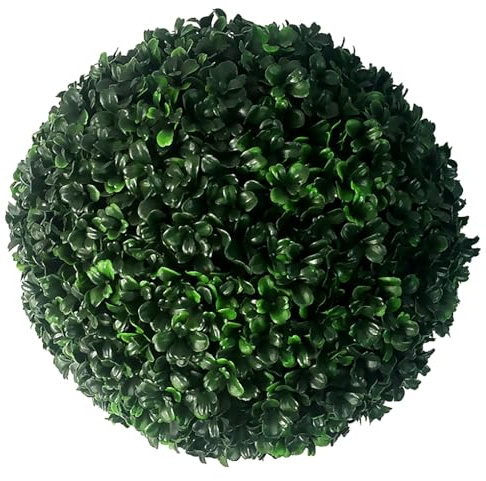 AMSLSIU Artificielle Plante Boule En Plastique Topiaire Oeuvre Suspendue Décoration Scène Mise En Page Mini Boules D'herbe Ornements De Mariage, Vert foncé