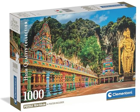 Clementoni Höhlen von Batu Puzzle 1000 Teile | Puzzle Erwachsene in 70 x 50 cm - Puzzle Erwachsene anspruchsvoll von Clementoni 37111