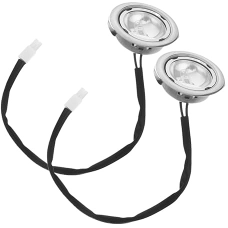 2 Pièces Haute Luminosité LED Hotte Lampe Cuisine Hotte Ampoules Hotte Lampe Ronde Cuisinière Lumière Remplacement Universel 12V