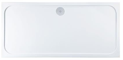 Eacon Low Profile White Stone Resin Acrylic Capped Rectangle Shower Tray Premium Quality 2000 x 900