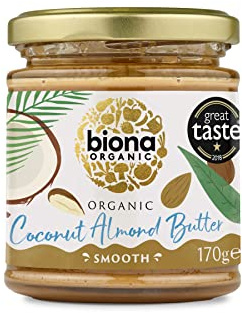 Biona Organic Coconut Almond Butter 170g, Pack of 6 | Smooth and Creamy, No Palm Oil or Added Sugar, Gluten Free, Vegan