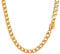 PROSTEEL Herren Halskette Edelstahl Panzerkette 6mm Breite schwer Glieder Link Gliederkette Herren Hip-Hop Kette, 51CM lang, Gold