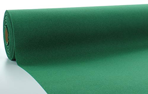 Mank Tischdeckenrollen Uni | Rollenware 120 cm x 25m aus Airlaid stoffähnlich Tischdecke für Gastronomie| (Dunkelgrün, 120 cm x 25 m)
